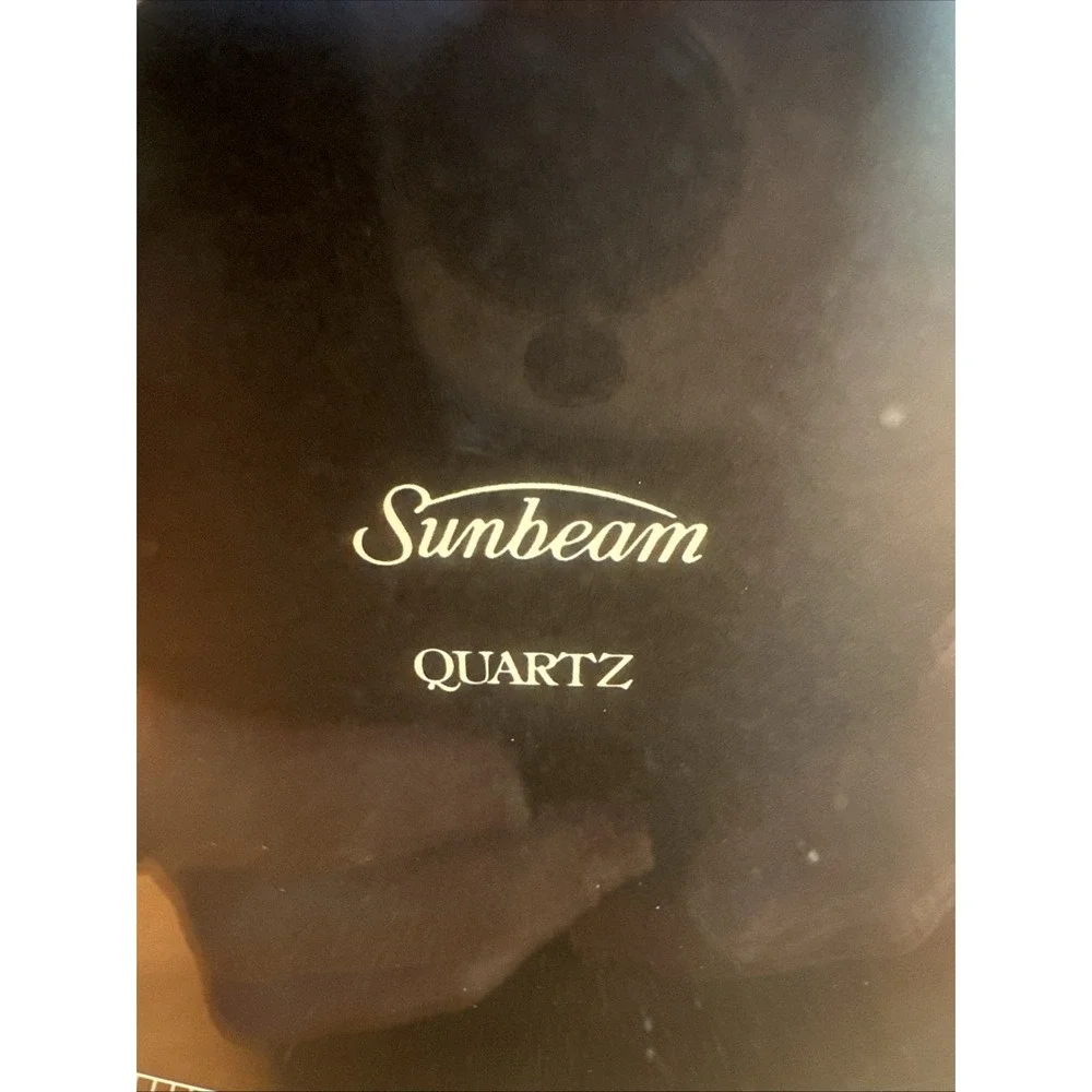 Vtg Sunbeam Weather Station Wall Clock Humidity Barometer Thermometer Wood Frame